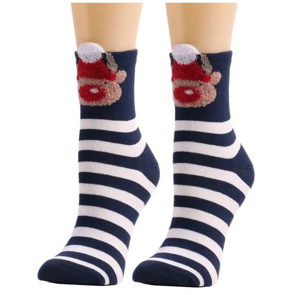OJJCXA Womens Socks Breathable Casual Fleece Fuzzy Thick Soft Comfy Home Slipper Socks