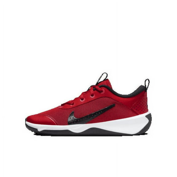 Nike Omni Multi-Court Big Kids' Indoor Court Shoes Color: University Red/White/Black Size: 3.5Y