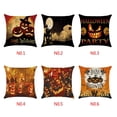 thumbnail image 3 of Happy Halloween Pumpkin Soft Linen 45x45cm linen pillowcase Soft Throw Cartoon Pattern Pillowcase for Sofa Home Decor, 3 of 9