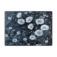 thumbnail image 3 of Flowers Elegant Design Pattern 63''x48'' Plush Memory Foam Bath Mat, Soft, Absorbent, Non Slip, Durable, 3 of 7