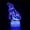 Style4, variant on YSTIAN 3D Wolf Lamp Illusion Led Night Light Color Change Desk Table Lamp Lion Toys Lights Christmas Gift for Kids Boys Room Decor Decoración De Dormitorio De Luz De Noche Led