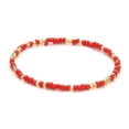 thumbnail image 6 of Hyasfey 24 Pcs Beach Bead Anklets Set Colorful Rainbow Bohemian Style Elastic Elastic Stackable Beaded Stretch Anklets Summer Vacation Jewelry, 6 of 8