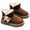 I1Brown, variant on Kids Boots Winter Girls Boots with Side Zipper Warm Lined Comfortable Non Sole for Toddler Kids Outdoor Daily Wear Size:8
