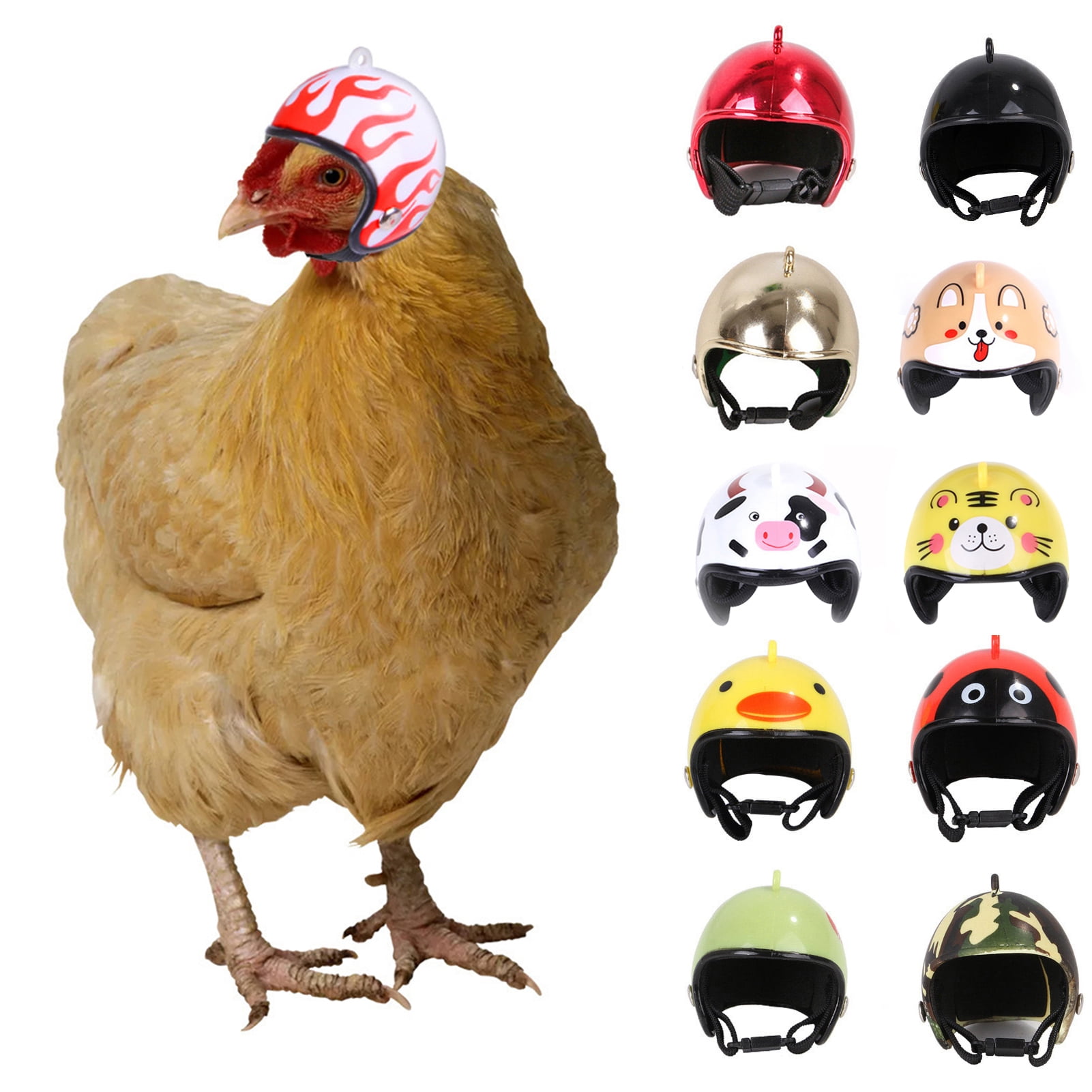 Lubelski Funny Chicken Cartoon Protective Helmet Safety Hat Bird Headgear  Pet Supplies | Walmart Canada