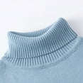 thumbnail image 3 of BFHHYA Kids Girls Boys Turtleneck Knit Base Layer Long Sleeve Warm Sweater for Family Trips & School Uniform Layering (2-15Y), 3 of 8