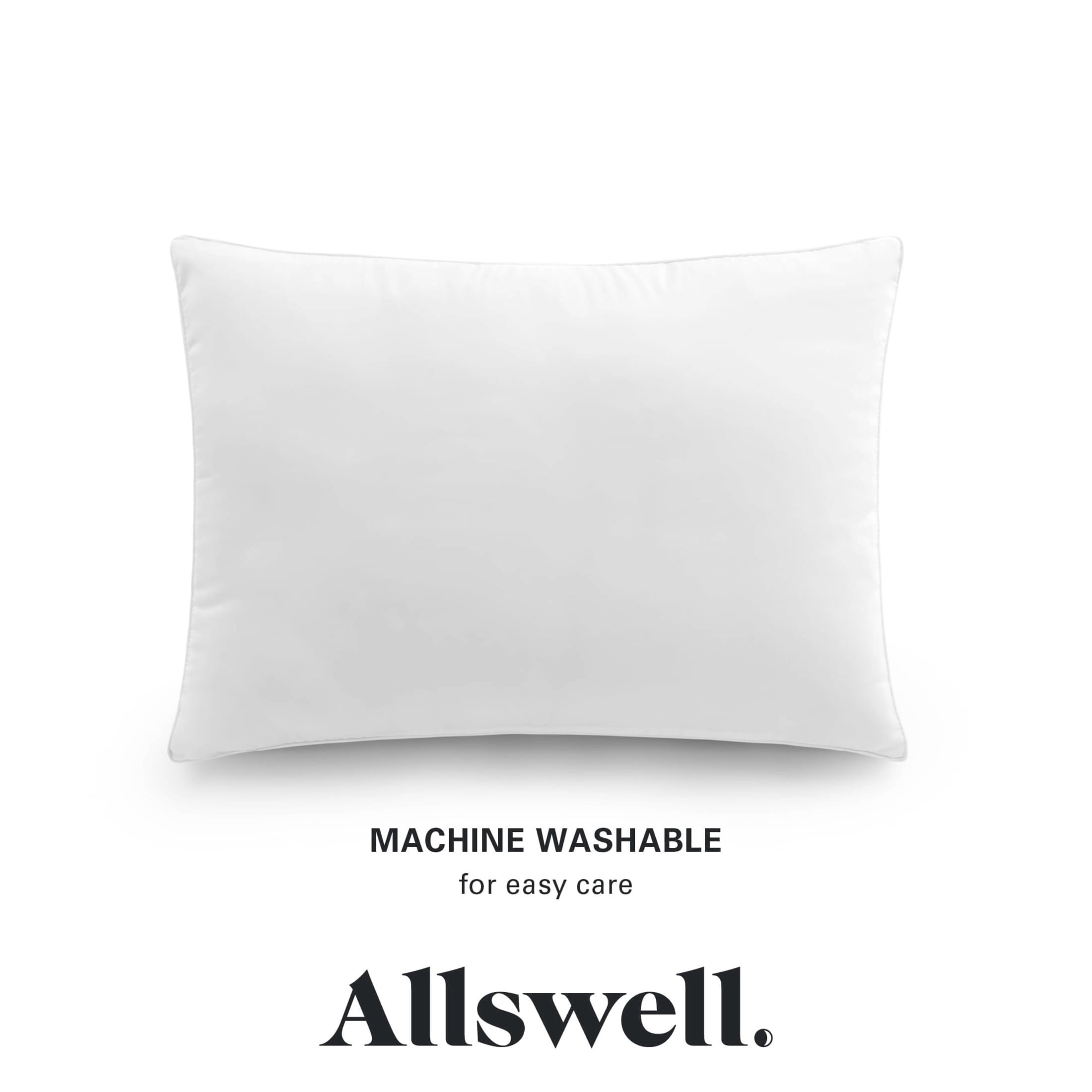 (2 pack) Allswell Side Sleeper Bed Pillow with HYGROCOTTON Temperature-Regulating Cover, King
