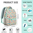 thumbnail image 6 of Elephant & Floral Print Backpack - Waterproof School Bag for College Students, Stylish Laptop Backpack, Comfortable Straps, Cute Gift Idea, 6 of 6