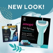 Amope Pedi Perfect Pro Rechargeable Foot File, Dual Speed with Diamond Crystals, for Hard & Dead Skin, 3 Ultra Coarse Refills