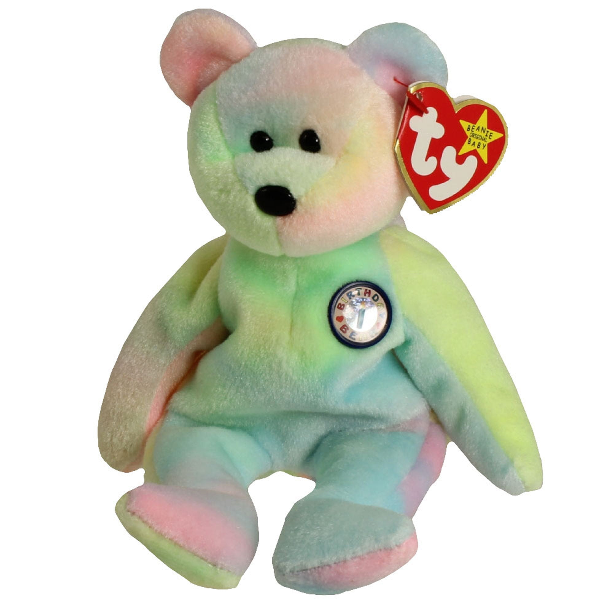 1999 birthday store bear beanie baby