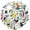 1A-35pcs, variant on 35pcs Vinyl Musical Stickers Music Notes Decals Instruments Stickers for Laptops Suitcases Phones
