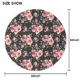 thumbnail image 6 of Pioneer Flower Floral Print Pattern Round Tablecloth 60"x60",Wrinkle Wipeable Table Cloth for Kitchen Dining Room Picnic Patio Party, 6 of 6