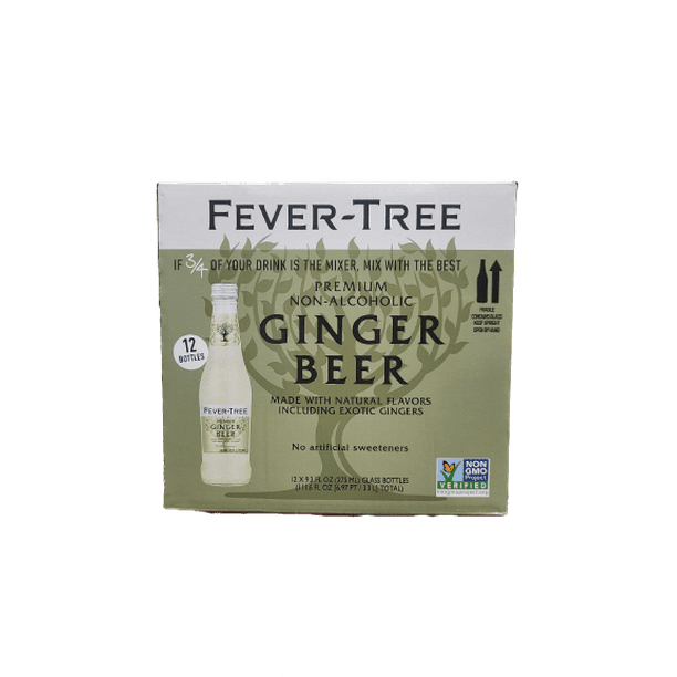 Fever Tree Ginger Beer 9.3 oz, Pack of 12 NonAlcoholic Mixer