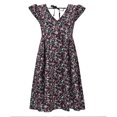 thumbnail image 5 of Gibobby Vestido casual de punto para mujer Vestido sin mangas con estampado floral y cuello en V profundo para mujer de verano Vestidos sexy sin espalda con c(Negro,G), 5 of 5