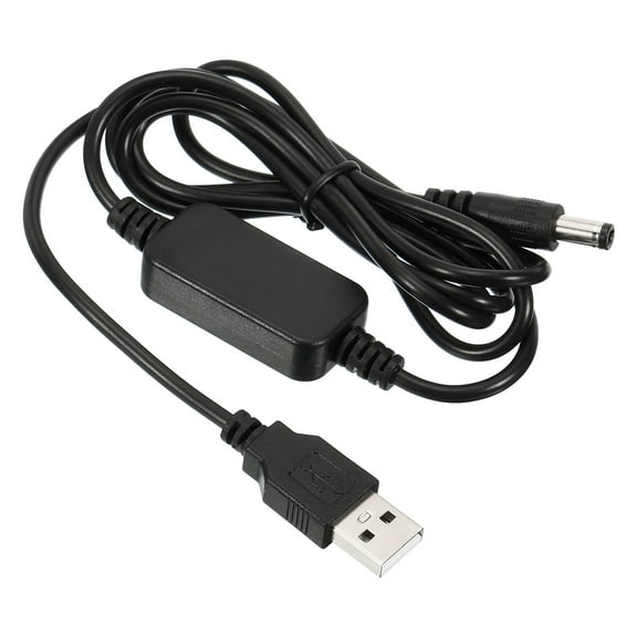 Uxcell 9W 0.75A DC-DC USB Step Up Voltage Converter 5V to 12V Power Supply Adapter Jack 5.5x2.1mm Cable