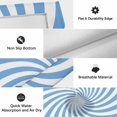 thumbnail image 5 of Blue White Outdoor Rug for Patio/Deck/Porch, Non-Slip Large Area Rug 5 x 7 Ft, Farmhouse Striped Spiral Vortex Abstract Indoor Outdoor Rugs Washable Area Rugs, Reversible Camping Rug Carpet Runner, 5 of 8