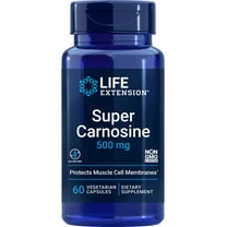 Life Extension Carnosine 500mg - L-Carnosine Supplement for Anti Aging, Energy, Eye and Heart Health - Non-GMO, Gluten-Free, Vegetarian - 60 Capsules