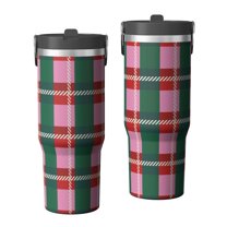 Christmas 30oz Handheld Travel Tumbler with Handle – Double Wall Stainless Steel Insulated Cup, Flip Straw Lid, Leak-Proof & BPA-Free for Hot and Cold Drinks – Durable Coffee & Juice Mug Black