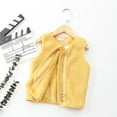 thumbnail image 3 of Gyratedream Baby Kids Solid Colour Puffer Vest Winter Lightweight Sleeveless Warm Jacket Waistcoat 1-6T, 3 of 4