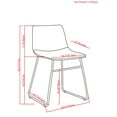thumbnail image 3 of Simpli Home Warner Modern Dining Chair (Set of 2) in Distressed Charcoal Grey, 3 of 4