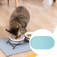 thumbnail image 6 of QSTDGVPW Pet Feeding Dog Food Mat Pad Protects Floor Raised Edge Non Spill Supplies Anti Blue, 6 of 9