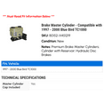 thumbnail image 2 of Brake Master Cylinder - Compatible with 1997 - 2000 Blue Bird TC1000 1998 1999, 2 of 2