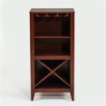 thumbnail image 1 of Luxen Home Walnut Finish Wine Cabinet, 1 of 1