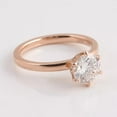 thumbnail image 2 of solitaire jewels 2CT Round Moissanite Hidden Halo Engagement Ring For Women, 10K Rose Gold, 2 of 5