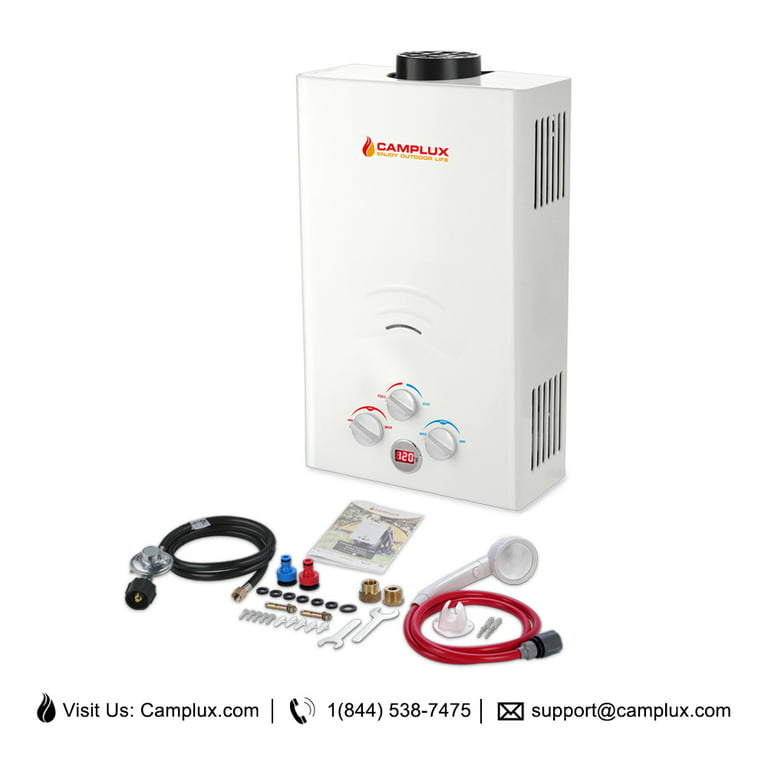 Camplux Outdoor Portable Propane Tankless Water Heater, BW264