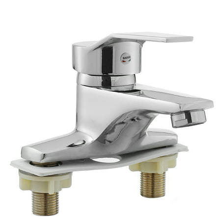 Single Handle Lavatory Faucet, Chrome，Centerset Modern Bathroom Waterfall Bath Filler Mixer Tap Copper Basin Bathtub Sink Faucet
