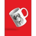 thumbnail image 3 of Women With Floral Wreath Mug - Image by Shutterstock, 3 of 4