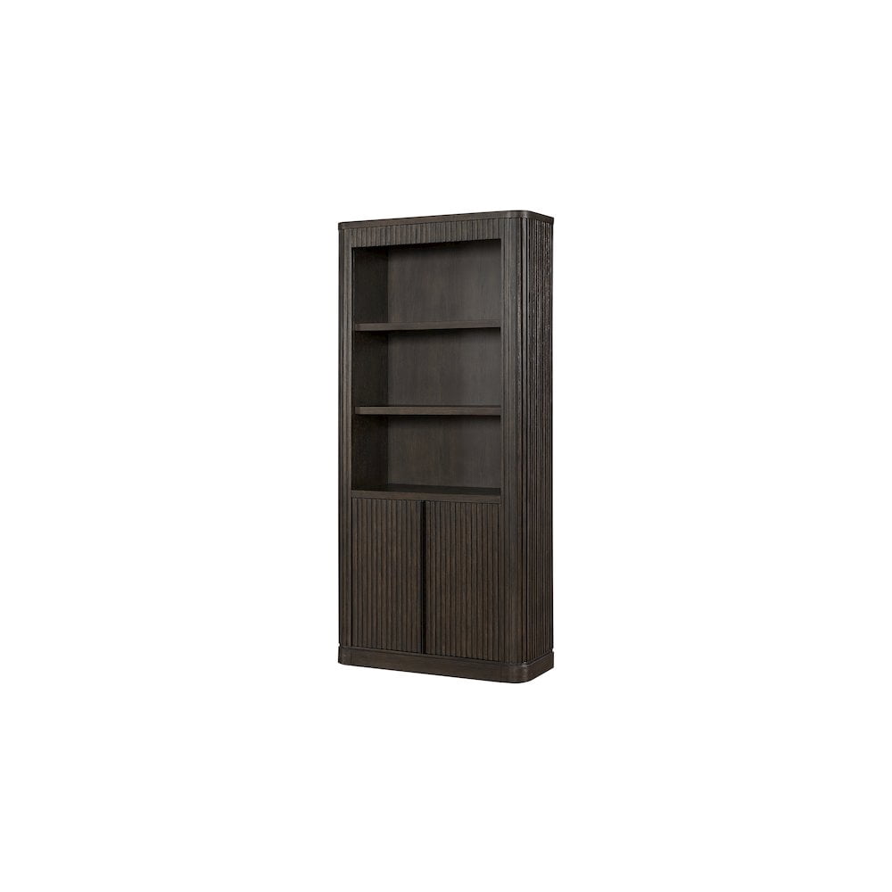 Martin Furniture Tulane Executive Bookcase With Doors, Brown