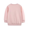 thumbnail image 5 of Crewneck Sweatshirt Girls Christmas Embroidered Crew Neck Hoodless Sweatshirt Long Sleeve Pullover Pink 4-5 Years, 5 of 8