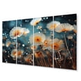 thumbnail image 2 of Designart "Blue Dandelion Floral Euphony V" Floral Art Living Room Set, 2 of 5