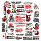 thumbnail image 1 of 40 Piezas De Pegatinas De Carreras Para Motocicleta , Tira Lateral De Motobike , Pegatina Para Casco , Impermeables Para Coche huangjie unisex, 1 of 2
