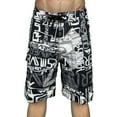 thumbnail image 6 of Men's Casual Swim Trunks Quick Dry Printed Summer Beach Shorts Drawstring with Elastic Waist and Pockets Mens Bañador, 6 of 6