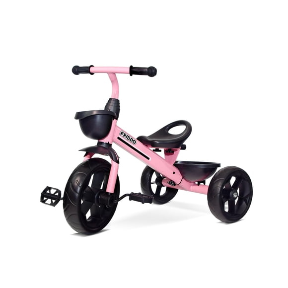 Triciclo KRIDDO para niños de 24 meses a 4 años, estilo deportivo