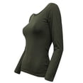 thumbnail image 3 of LAVRA Women's Soft Casual Crew Neck Long Sleeve Shirt, 3 of 5