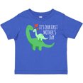thumbnail image 3 of Inktastic It's Our First Mother's Day Cute Dinosaur Family with Hearts Boys or Girls Baby T-Shirt, 3 of 5
