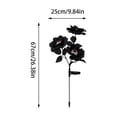 thumbnail image 3 of Solar Halloween Rose Stake Lights, Outdoor LED Garden Decor With 3 Eyeball Rose Flowers, Auto‑On Night Lighting, Waterproof Landscape Ornament For Yard Pathway Lawn Halloween Party, 3 of 6