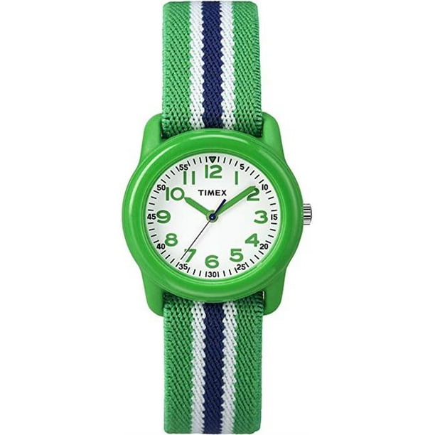 Timex TW7C06000 Montre Bracelet Vert & Bleu pour Enfants