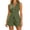 Army Green, variant on Women's Summer 2 Piece Outfits Sleeveless Matching Sets Button Down V Neck Vest Waistcoat and Pockets Shorts Purple,S