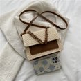 thumbnail image 2 of Bolsa bandolera de hombro de paja para mujer, cadena acrílica tejida para mujer, pequeños de PU Ndcxsfigh Para Estrenar, 2 of 9