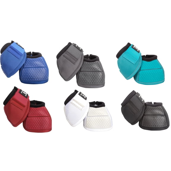 Classic Equine No Turn Flexion Bell Boots: Impact & Wear Resistant - Horse Leg Protection Hot Pink / Small