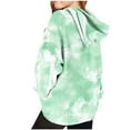 thumbnail image 6 of Thetops Big Girls Tie-Dye Hoodie - 11T Green, 100% Polyester, Lightweight & Machine Washable, 6 of 6