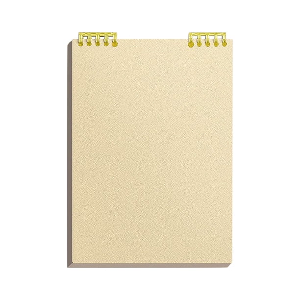 Libreta de hojas sueltas, encuadernación en espiral, diseño compacto, ideal para diarios, gran capacidad de hojas, cubierta de plástico resistente, portátil para viajes, perfecta para la