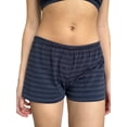 thumbnail image 2 of Women Summer Shorts Casual Cute Striped Print Elastic Short Pants for Vacation Beach Nightclub Streetwear, 2 of 10