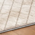 thumbnail image 5 of Addison Rugs Dream Shag Premium Machine Washable Transitional Lattice Ivory Runner Rug, 2'3" x 7'6", 5 of 8