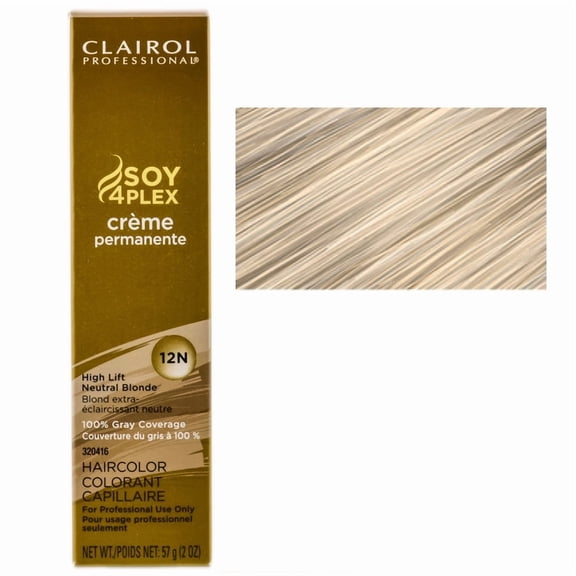 Clairol Professional Creme Permanente Hair Color (Color : High Lift Neutral Blonde - 12N)