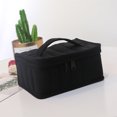 thumbnail image 3 of Bewildely Bolsa de almacenamiento Bolsas convenientes Aceite esencial Portátil Multifuncional Organizador de gran capacidad Esmalte de uñas Almacenamiento y organización del hogar Negro, 3 of 6