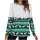 thumbnail image 1 of Mujeres moda cuello redondo Navidad manga larga Tops blusa pulóver sudadera Fridja  FKASFK406, 1 of 7